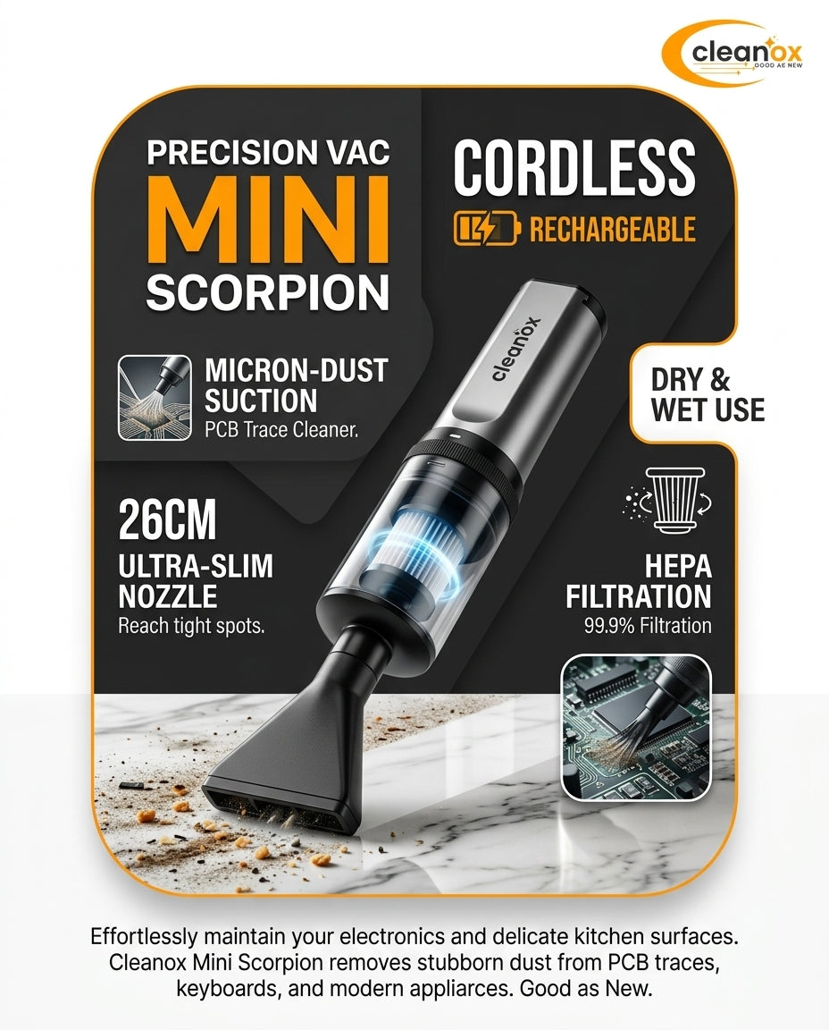 Mini Cordless Vacuum Cleaner – Portable Dust & Debris Cleane