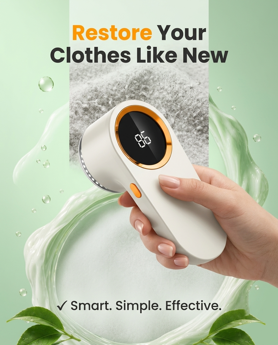 Fabric Renew Pro – Rechargeable Lint Remover